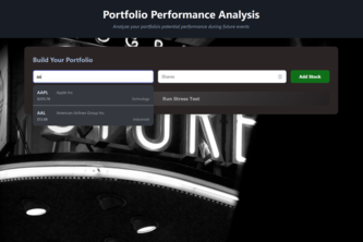 Portfolio Performance Analyzer