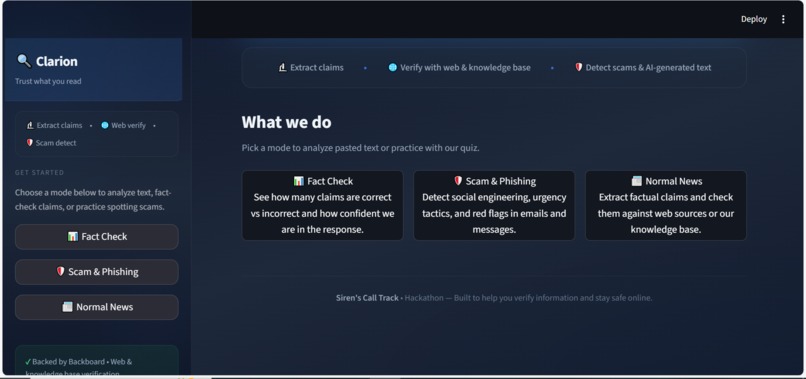 Clarion – screenshot 1