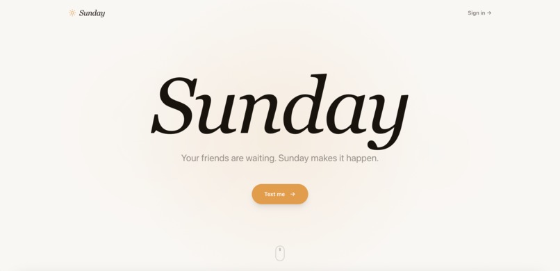 Sunday – screenshot 1