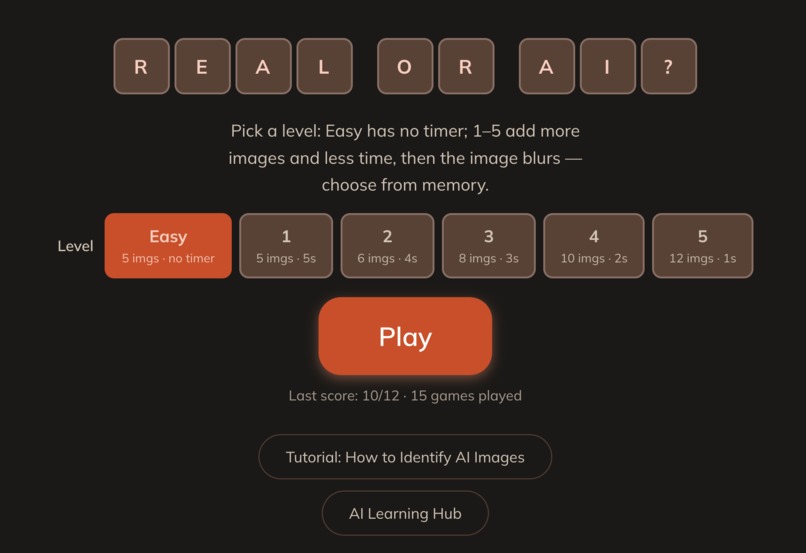 Real or AI?  – screenshot 1