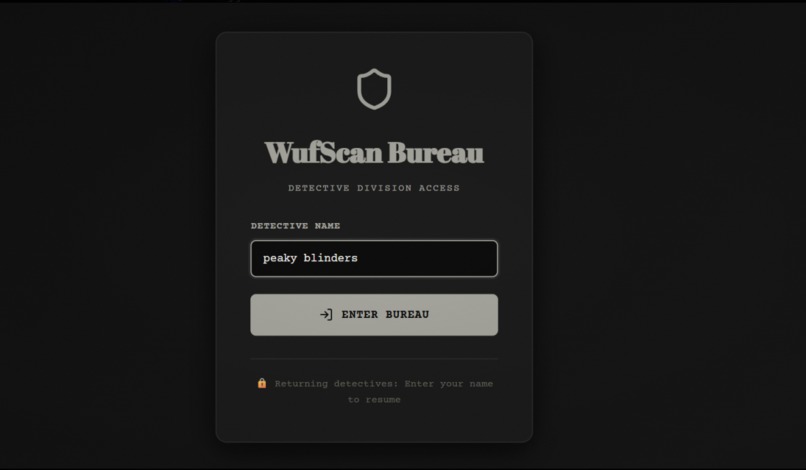 WUFScan – screenshot 2