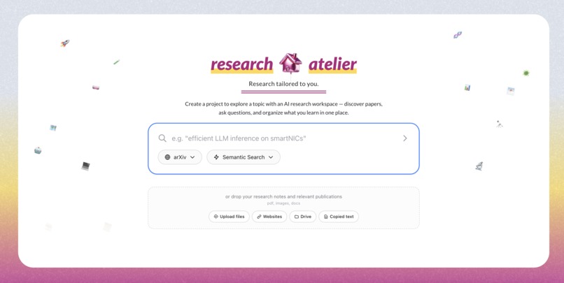 research atelier – screenshot 1