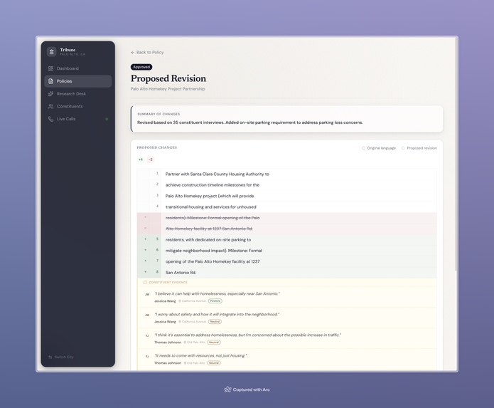 Tribune – screenshot 1