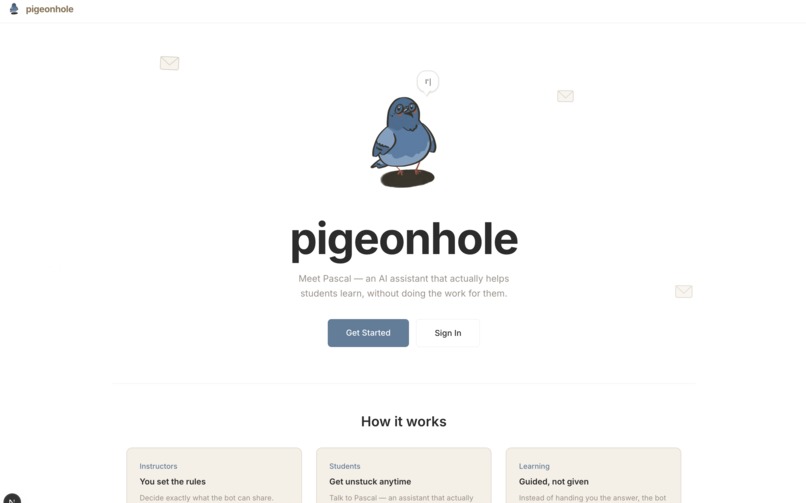 pigeonhole – screenshot 1