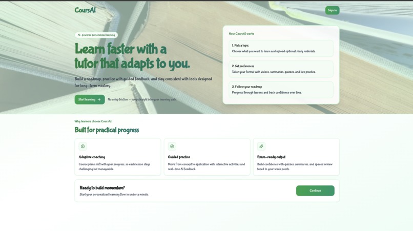 CoursAI – screenshot 1