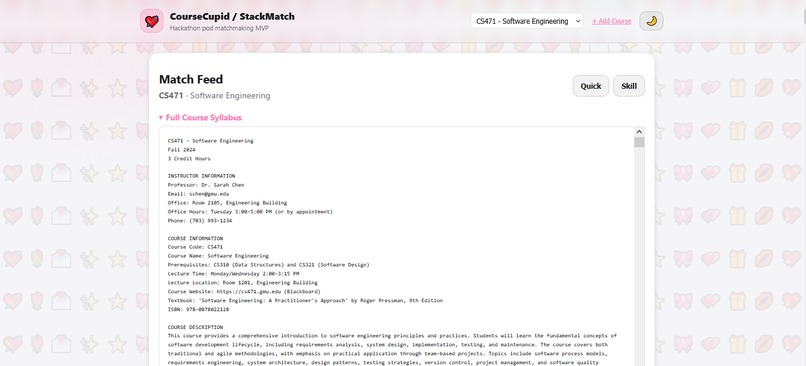 CourseCupid – screenshot 3