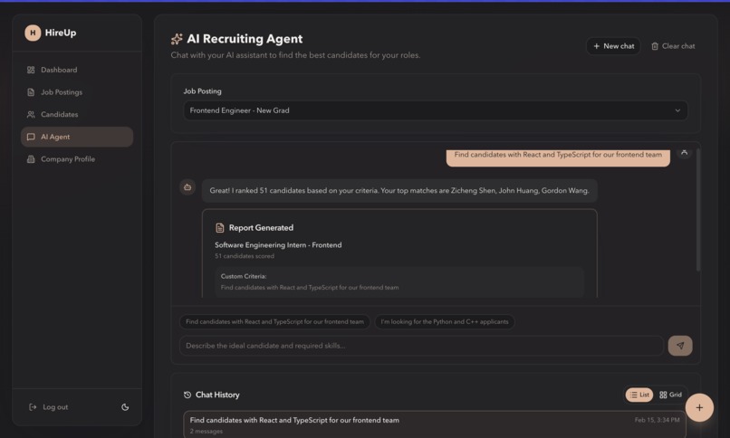 HireUp – screenshot 1
