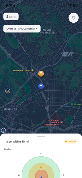 ICEalert – screenshot 2