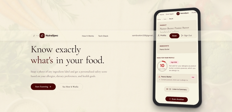 NutraSpec – screenshot 2