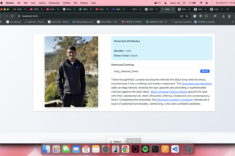 AI based outfit detection and product recommendation 