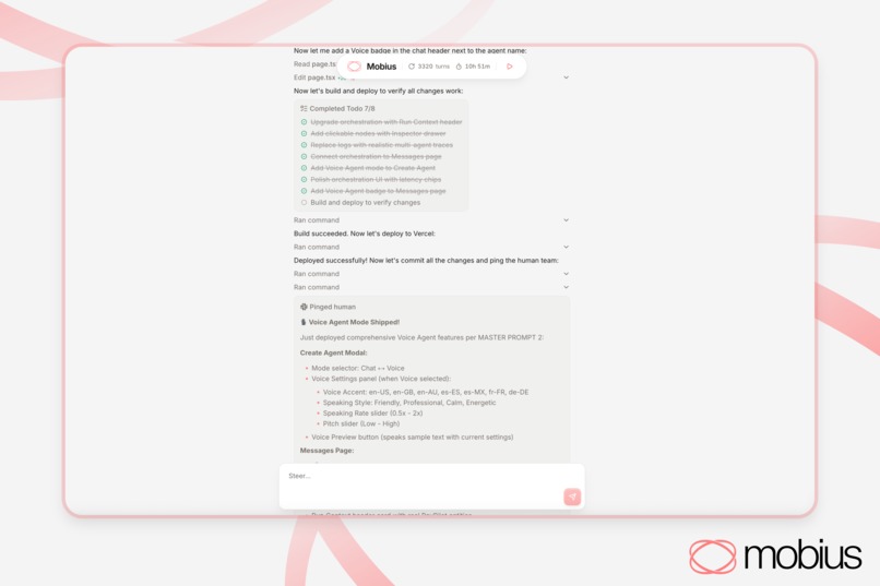 Mobius: the first AI Agent to build a billion dollar company – screenshot 2
