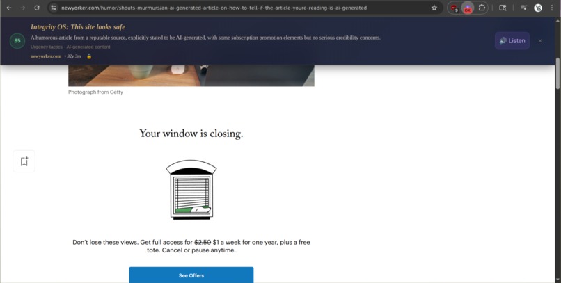 Integrity OS: AI Misinformation & Engagement Guard – screenshot 6