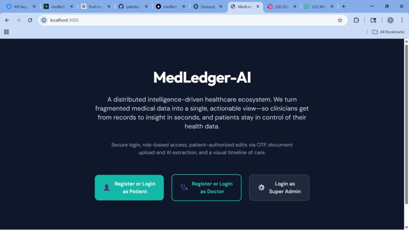 medledger-ai – screenshot 1