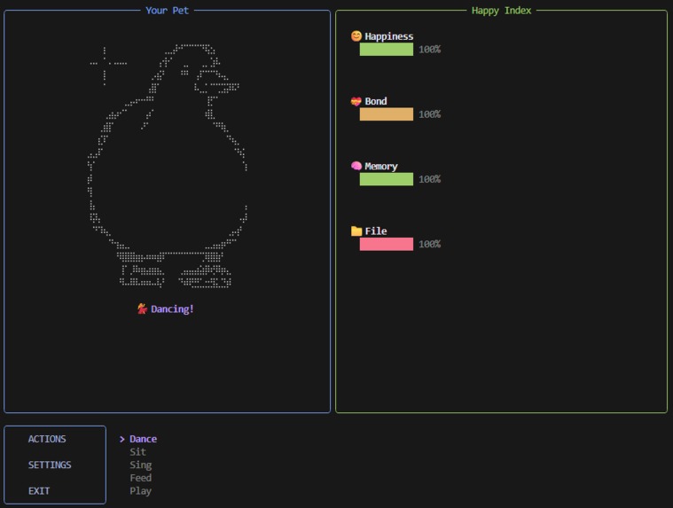 DevGotchi – screenshot 2