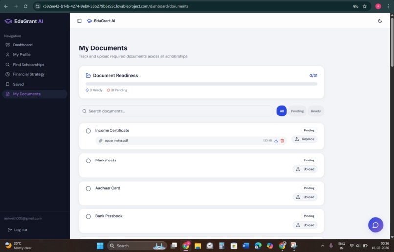 EduGrant AI  – screenshot 5