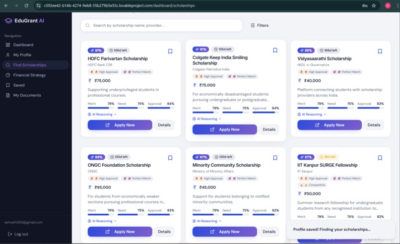 EduGrant AI  – screenshot 7