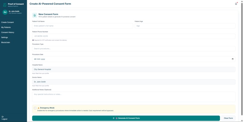PoC² - Proof of Consent – screenshot 1