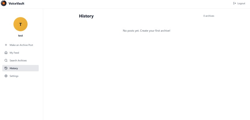 VoiceVault – screenshot 1