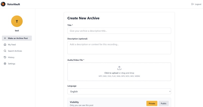 VoiceVault – screenshot 5