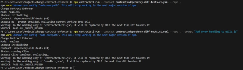 Change Contract Enforcer – screenshot 3