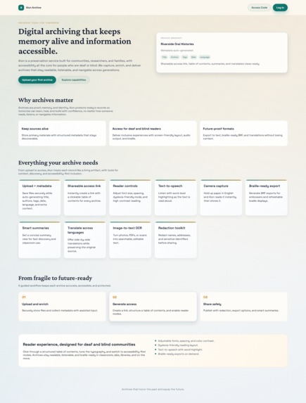 Aion Archive – screenshot 1
