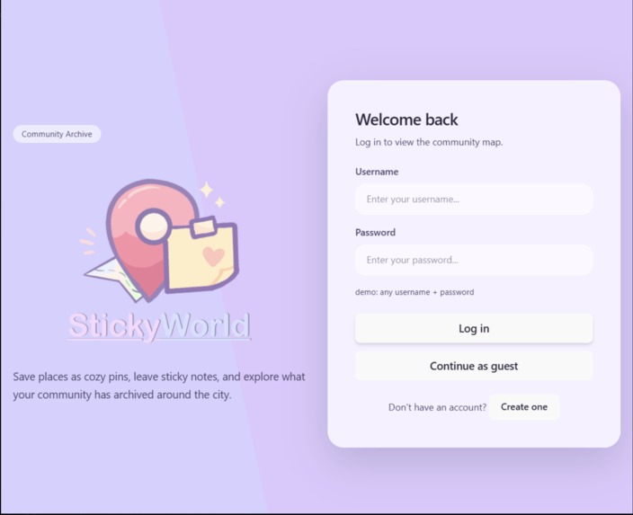 StickyWorld – screenshot 1