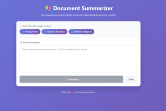 Document Summarizer Assistant 