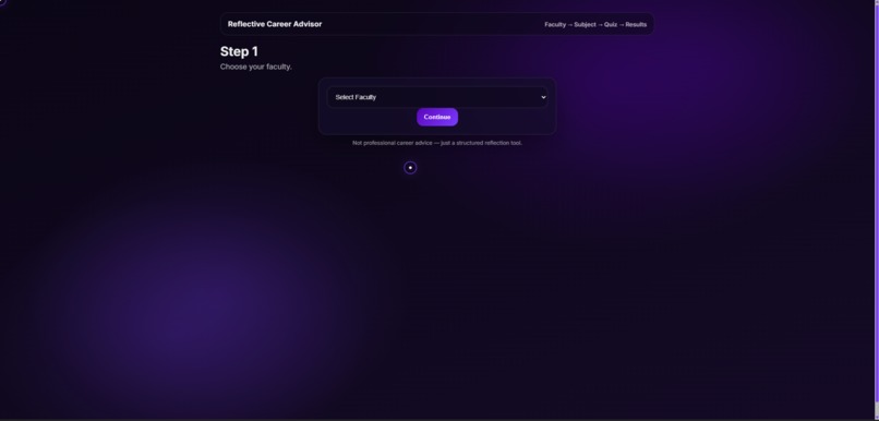 Reflective Career Advisor – screenshot 1