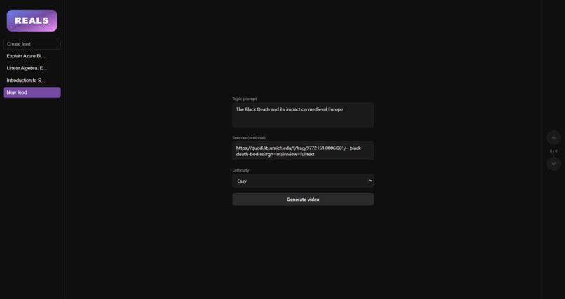 Reals – screenshot 1