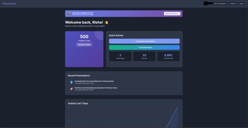 AI Pitch Deck Generator with PresentMe API – screenshot 1