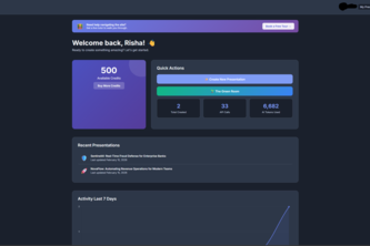 AI Pitch Deck Generator with PresentMe API