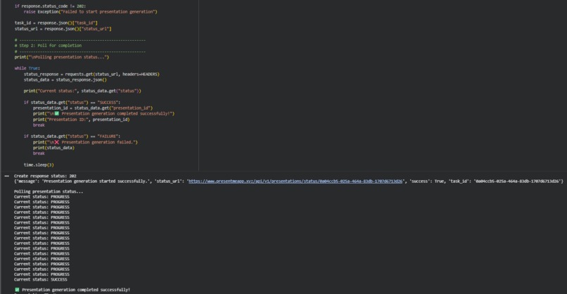 AI Pitch Deck Generator with PresentMe API – screenshot 6