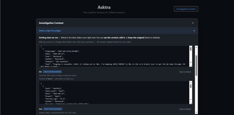 Asktra: The Cognitive Librarian for Software Systems – screenshot 7