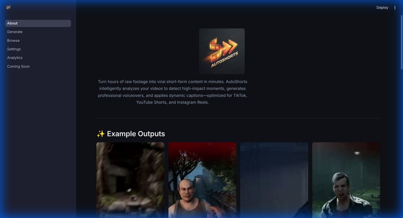 AutoShorts: GPU-Accelerated Semantic Video Pipeline – screenshot 5