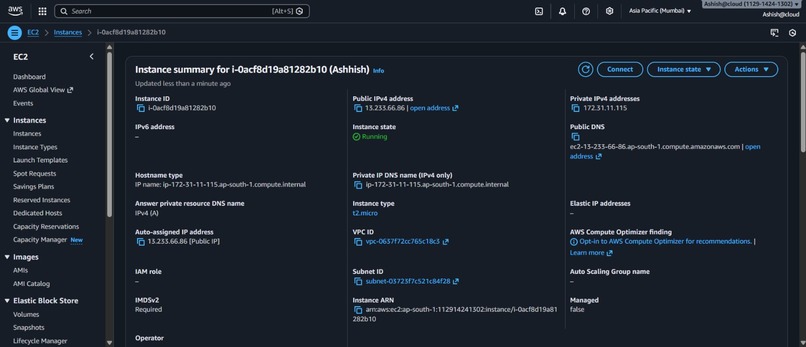 static ebsite – screenshot 2