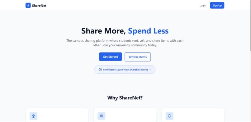 ShareNet – screenshot 1