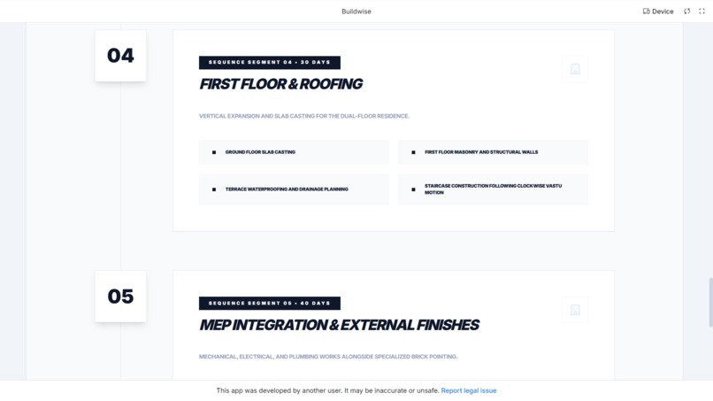Buildwise – screenshot 5
