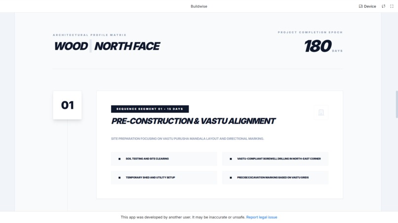 Buildwise – screenshot 7