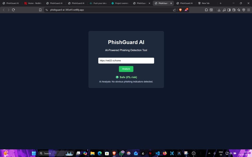 PhishGuard AI – screenshot 2
