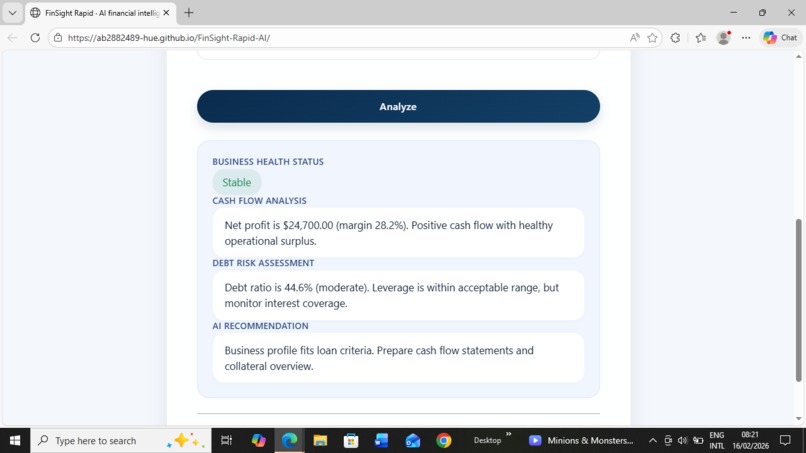 FinSight Rapid – screenshot 2