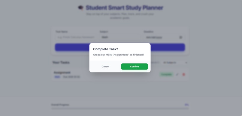 student-smart-study-planner – screenshot 3