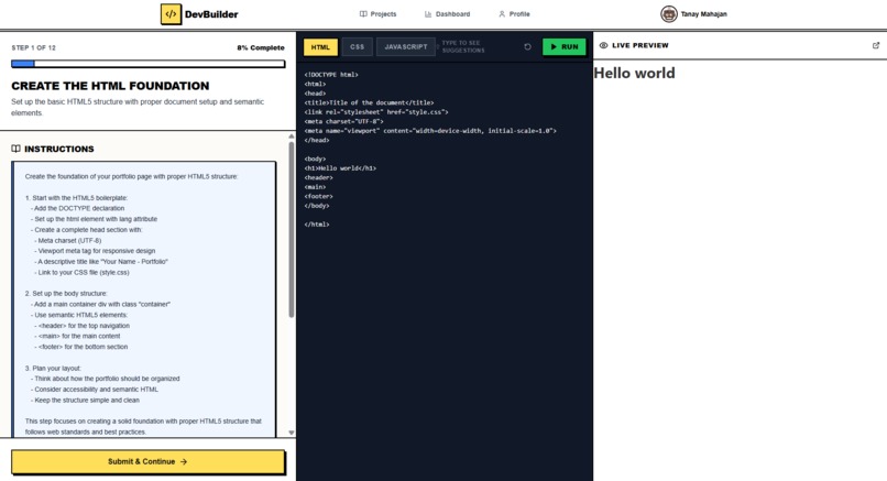 DevBuilder – screenshot 4