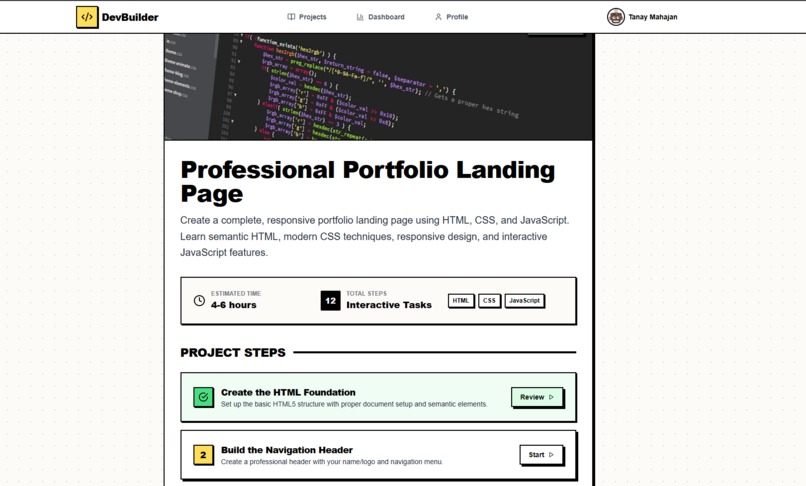 DevBuilder – screenshot 3