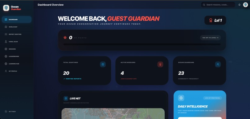 Ocean Guardian - Marine Conservation Platform – screenshot 4