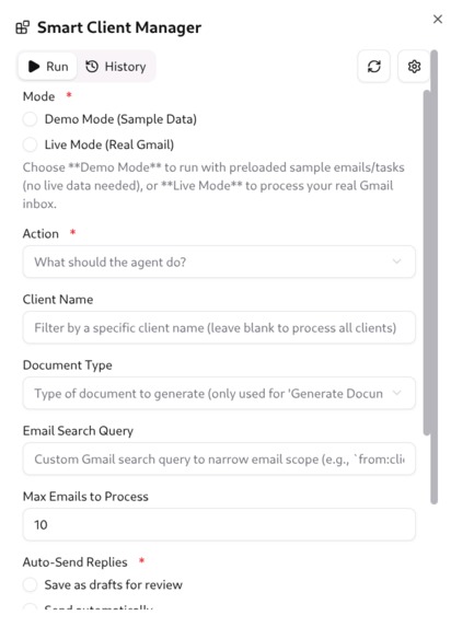 Smart Client Manager – screenshot 1
