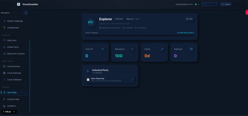 Ocean Guardian - Marine Conservation Platform – screenshot 9