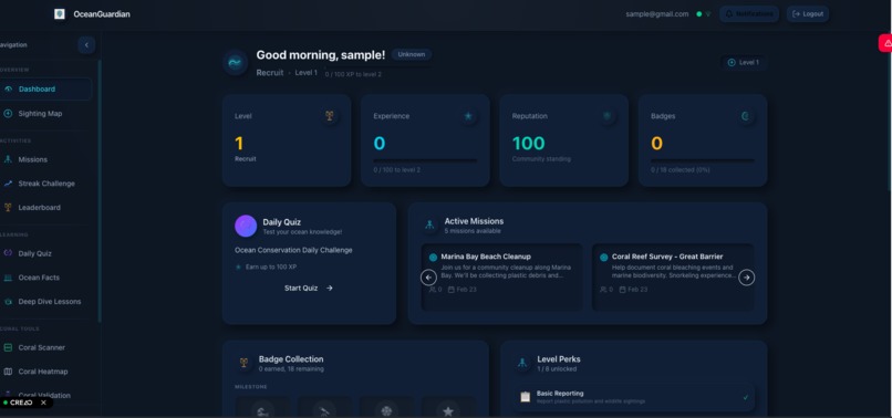 Ocean Guardian - Marine Conservation Platform – screenshot 12