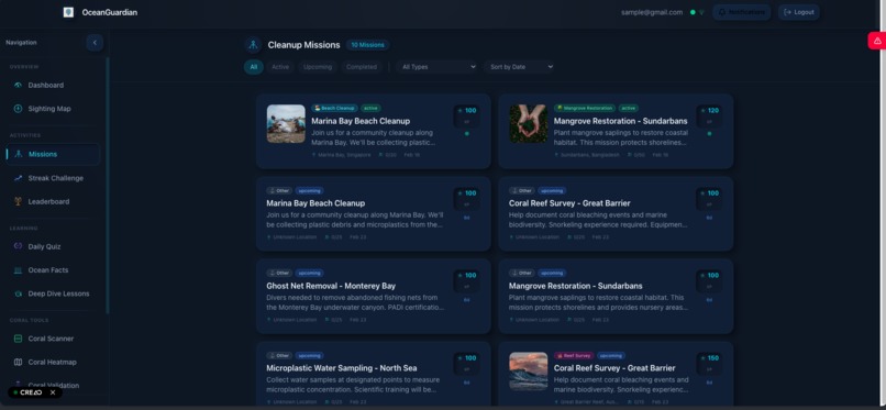Ocean Guardian - Marine Conservation Platform – screenshot 14