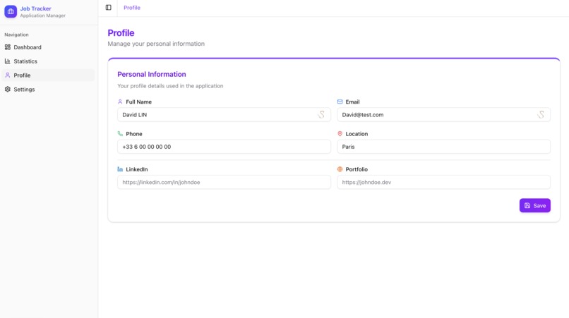 JobTracker – screenshot 3