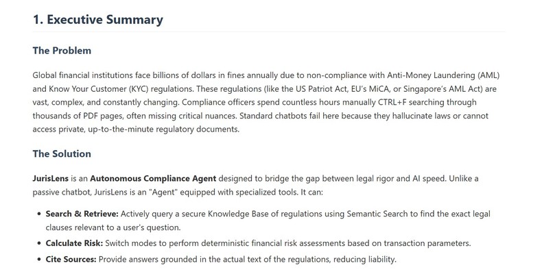 JurisLens- AI-Powered Legal & Financial Compliance  – screenshot 3